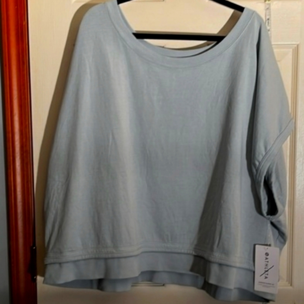 Athleta Sundown Shirred Workout Top 3x